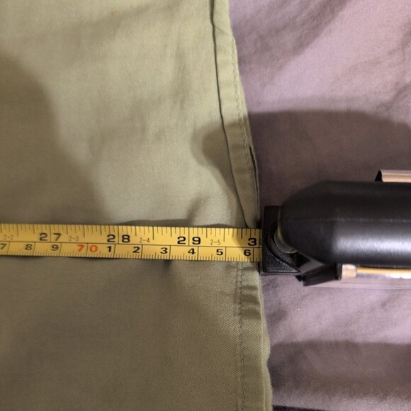 Lime Green Eddie Bauer L Button Up Collared Shirt With Left Breast Pocket - Picture 7 of 7